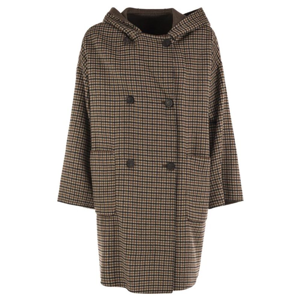 Weekend Maxmara Women Wkdbalta - Reversible Pure Virgin Wool Hooded Coat
